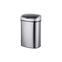 relaxdays Sensorabfalleimer 50 Liter, Silber