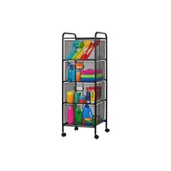 Relaxdays Rollwagen 4 Schubladen H x B x T: ca. 92,5 x 32 x 33 cm