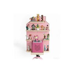 relaxdays Kinderregal Toniebox Haus Pink