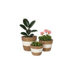 relaxdays Blumentopf-Set 3er Set