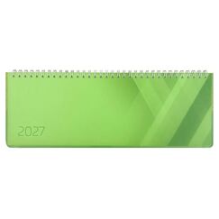 Simplex Pultkalender Colors 2027 grün, 1 Woche/2 Seiten, 290x105mm