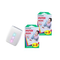 Fujifilm Instax Mini Link3 Clay White KIT Inkl. 2 x Duo Pack