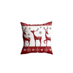 Conceptum Hypnose Dekokissen Reh rot/weiss 43x43 cm, 50% Polyester/50% Baumwolle