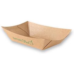 Webstar Kartonschale braun 50 Stk mit PLA, 125 x 88 x 38 mm, 220 ml