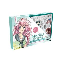 TOPP Verlag Adventskalender Manga Mit Anleitungsbuch, Workbook & Zeichenmat.