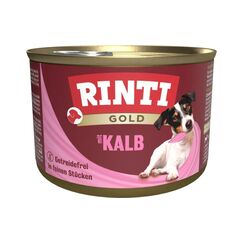 Rinti Nassfutter Dose Gold mit Kalb, 185 g