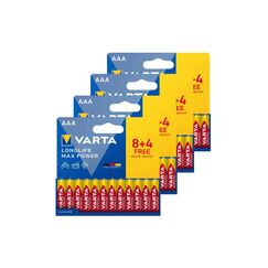 VARTA Longlife Max Power AAA, 1.5V, 48Stk 48 Stück, 4x Vollkartonverpackung