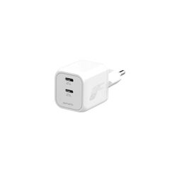 4SMARTS Ladegerät SiC Dual 45W 2C, Weiss 2x USB-C