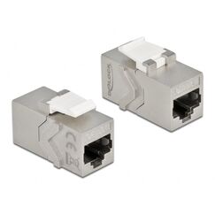 DeLOCK Keystone Modul RJ45 Buchse zu RJ45 Buchse Cat.6A