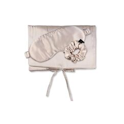 Ailoria TRAVEL SET BEAUTY M Beige 1x Silk bag,1x Sleepingmask, 1x Scrunchie M