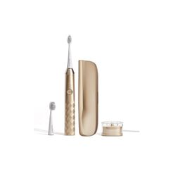 Ailoria Schallzahnbürste Shine Bright Set Rich Gold inkl. 2 Ersatzköpfe und Reiseetui