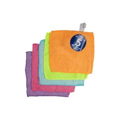 Sauber Meister Mikrofasertücher mini 5Stk Polyester, 20x20 cm, farbig