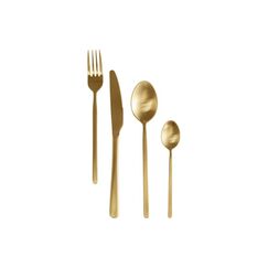 Kare Besteckset Gloria 16-teilig, Gold Matt