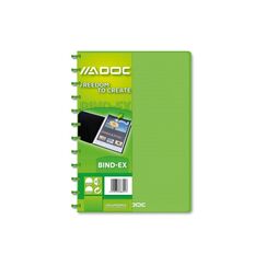 Adoc Sichtbuch Bind-Ex Transparent A4, grün