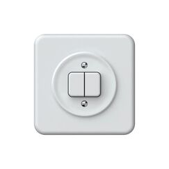 Hager ORIGIN UP Druckschalter SCHEMA 1 3+3, mit QuickConnect Steckklemmen, ws
