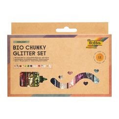 Folia Glitter Set Starlight Bio, Chunky, 11-teilig, Mehrfarbig
