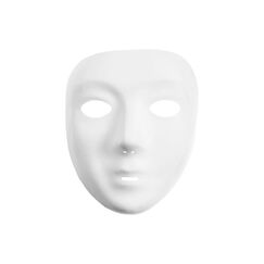 Creativ Company Vollmaske Kunststoff weiss 17.5 x 14 cm