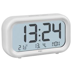 TFA-Dostmann TFA Digitaler Wecker NOCTA Weiss