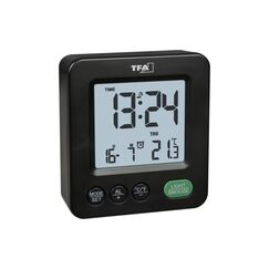 TFA-Dostmann TFA Digitaler Funk-Wecker NOX Schwarz