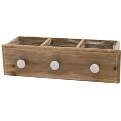 CHALET Schublade Antik mit Knöpfen Fichte aus China, Grösse: 32x10x9cm