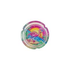 Dameco Aschenbecher Flamingo 10x3.5 cm (DxH), Glas