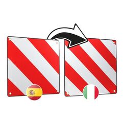 CPC Warntafel 2-in-1 IT + ESP, 50×50cm, Alu