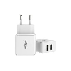 Ansmann USB-Wandladegerät Home Charger HC212, 12W, 2x USB, Weiss