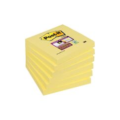 Post-it Haftnotizen Super Sticky gelb 76 x 76 mm, 6 Blöcke