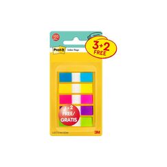 Post-it Index Mini farbig 5 x 20 Stück, 11.9 mm x 43.2 mm