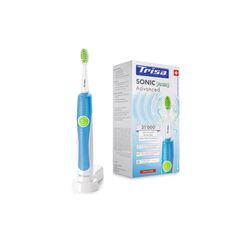 Trisa Electronics Trisa Zahnbürste Sonic Advanced Young blau, Schall