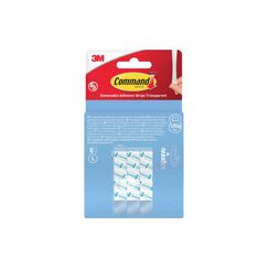 Command Wiederablösbare Command Strips, 8 Strips 17023CLR-8-EU, transparent, gross