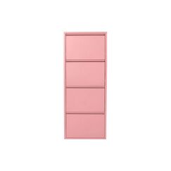 Kare Schuhschrank Caruso 4er Rosa