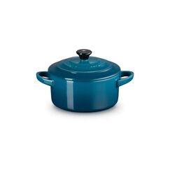 Le Creuset Auflaufform Mini Cocotte Rund,  Deep teal
