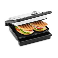 Trisa Electronics Trisa Doppelplatten Grill Panini Gourmet grosszügige Grillplatten (27 x 18 cm)