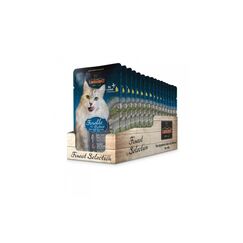Leonardo Cat Food Leonardo Nassfutter Forelle & Catnip Kit 16x85g