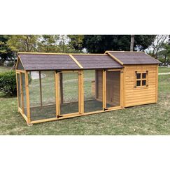 pethomes Hühnerstall Open Ranch XL L/B  335 x 130 x 145 cm (115+220)