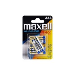 Maxell Batterie Alkaline AAA, 1.5V, 6Stk 6 Stück, Blister Verpackung, vergl. LR03