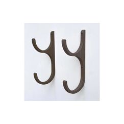 Woody Fashion Wandhalterung Fitnessmatte Schwarz, 17x20x2 cm