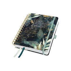 Jolie Wochenage. Inspire, Glamorous Leaves Spiralb., 1W/2S, 240 Seiten, 16.8x21.5cm