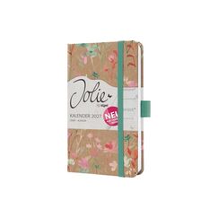 Jolie Wochenage. Pure, Green Floral, A6 1W/2S, 174 Seiten, 9,5x15cm, d/e/fr/nl