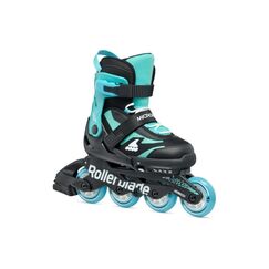 Rollerblade MICROBLADE SCHWARZ/HELLBLAU, Grösse 36.5-40.5
