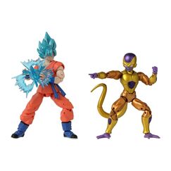 Bandai DB Battle P. SS Blue Goku vs Golden Frieza
