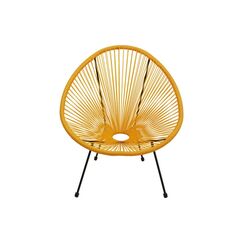 Kare Sessel Acapulco, Orange/Schwarz 85x73x78 cm, Stahl, Polyethylen