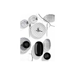 Hermia Frühstücks-Set 19-teilig schwarz/weiss