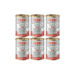 Grau Dog Puppy Huhn + Rind + Hirse KIT 6x400g