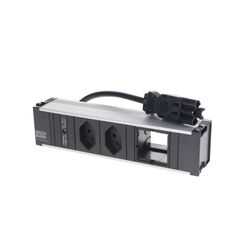 Bachmann Steckdoseneinheit CONI, 2xT13, 1xCustom 1x Abdeckung leer