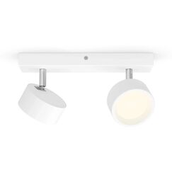 Philips Aufbauspot Bracia 2 x 5.5W 2700K Weiss