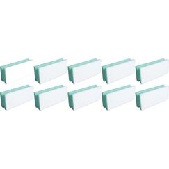 Edi Baur Schwamm Basic 10 Stück, Grün/Weiss