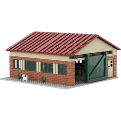 BRIXIES Plus Kuhstall 635 bricks