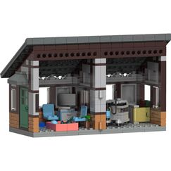 BRIXIES Plus Tierarzt aufgeklappt ca. 485 bricks